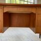 Scandinavian "boomerang" two-sided teak desk Midtjydsk Mobelfabrilk