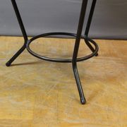 Living room in rattan and black lacquered iron by Rohe Noordwole circa 1950