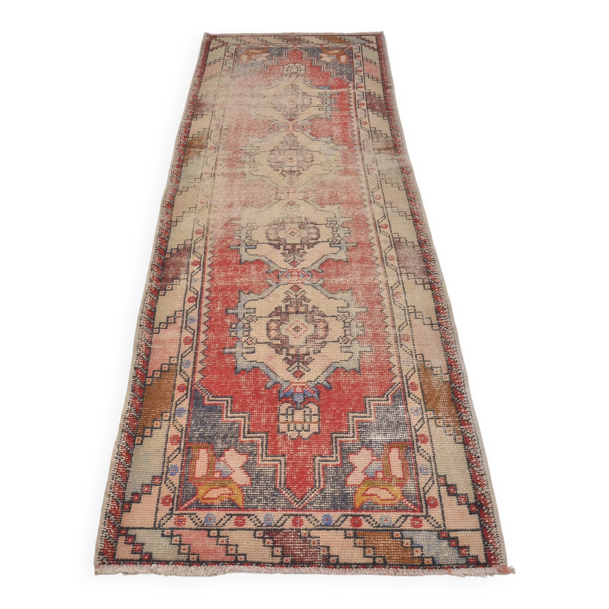 Turkish Handmade Oushak Runner Rug