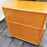Vintage bamboo and wicker desk