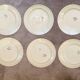 6 K&G Luneville Art Deco Dessert Plates Fructidor Model