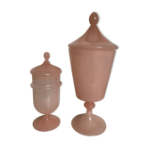Bonbonnières en opaline 32 et 21cm