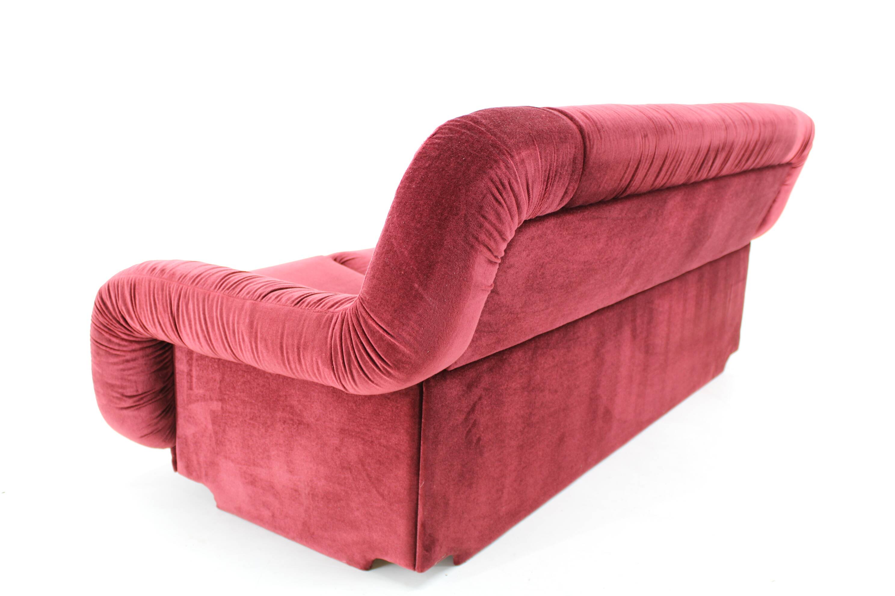 1970s Mid Century Three-Seat Sofa, Italy