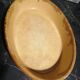 Glazed terracotta dish