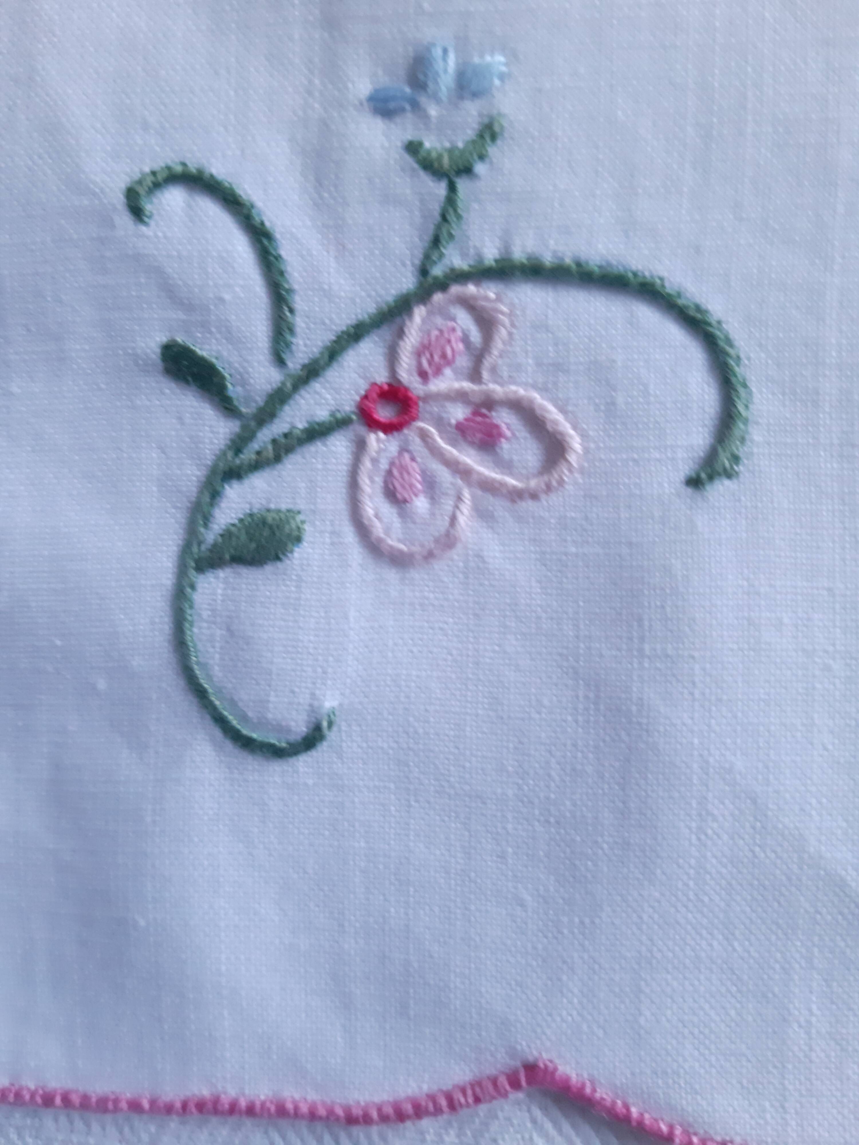 Nappe et 6 serviettes à thé