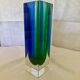 Small Geometric Sommerso Vase by Flavio Poli Edited by Mandruzatto