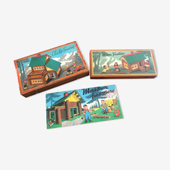 Toy, houses to build in wood