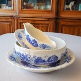 3 Sarreguemines Romantic model serving dishes