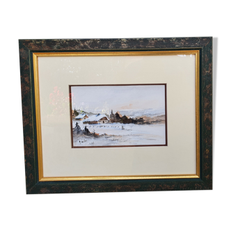 Belle aquarelle signée a . vautier   no 2