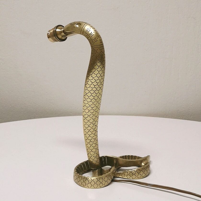 Bronze cobra lamp, 1950