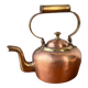 Small copper and brass teapot
