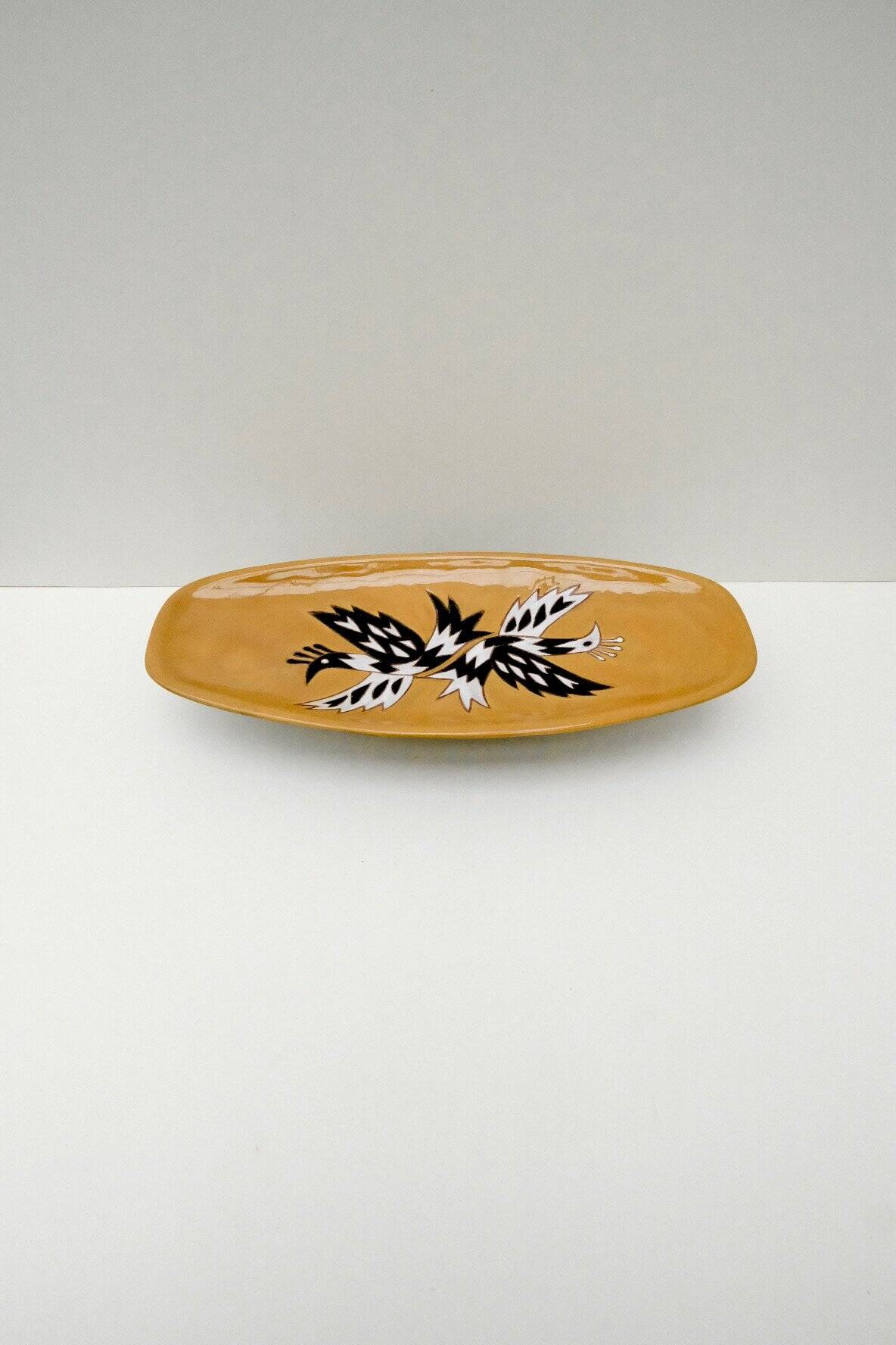 Ceramic dish by Jean Picard LEDOUX - SANT VICENS, France 1960