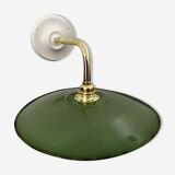 New electrified green enamelled sheet wall lamp