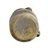 Cruche ancienne en céramique française de Dieulefit, à glace brune