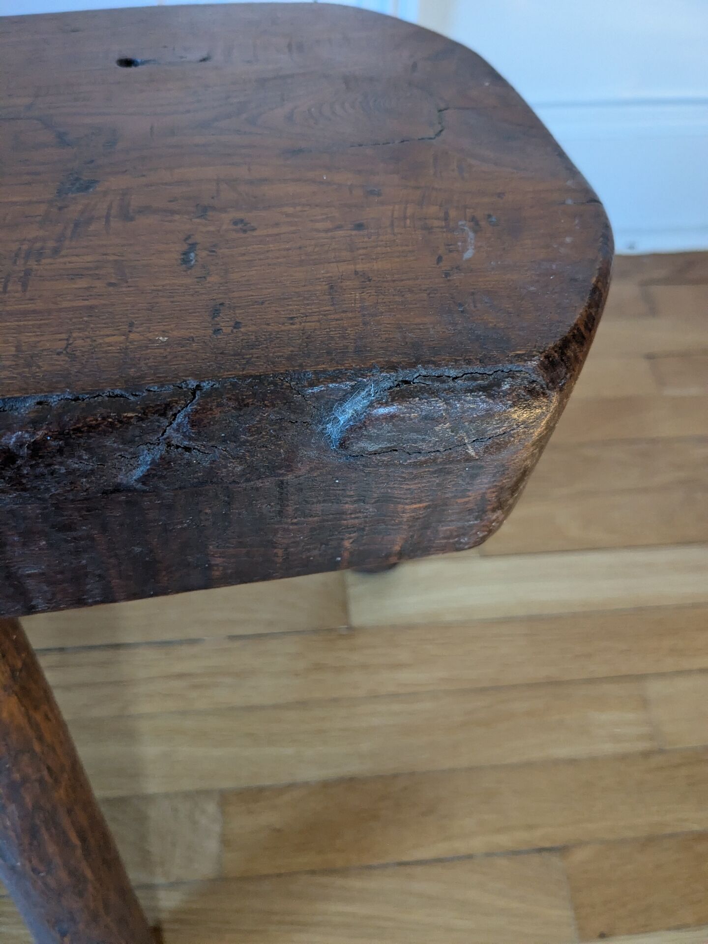 Brutalist tripod stool