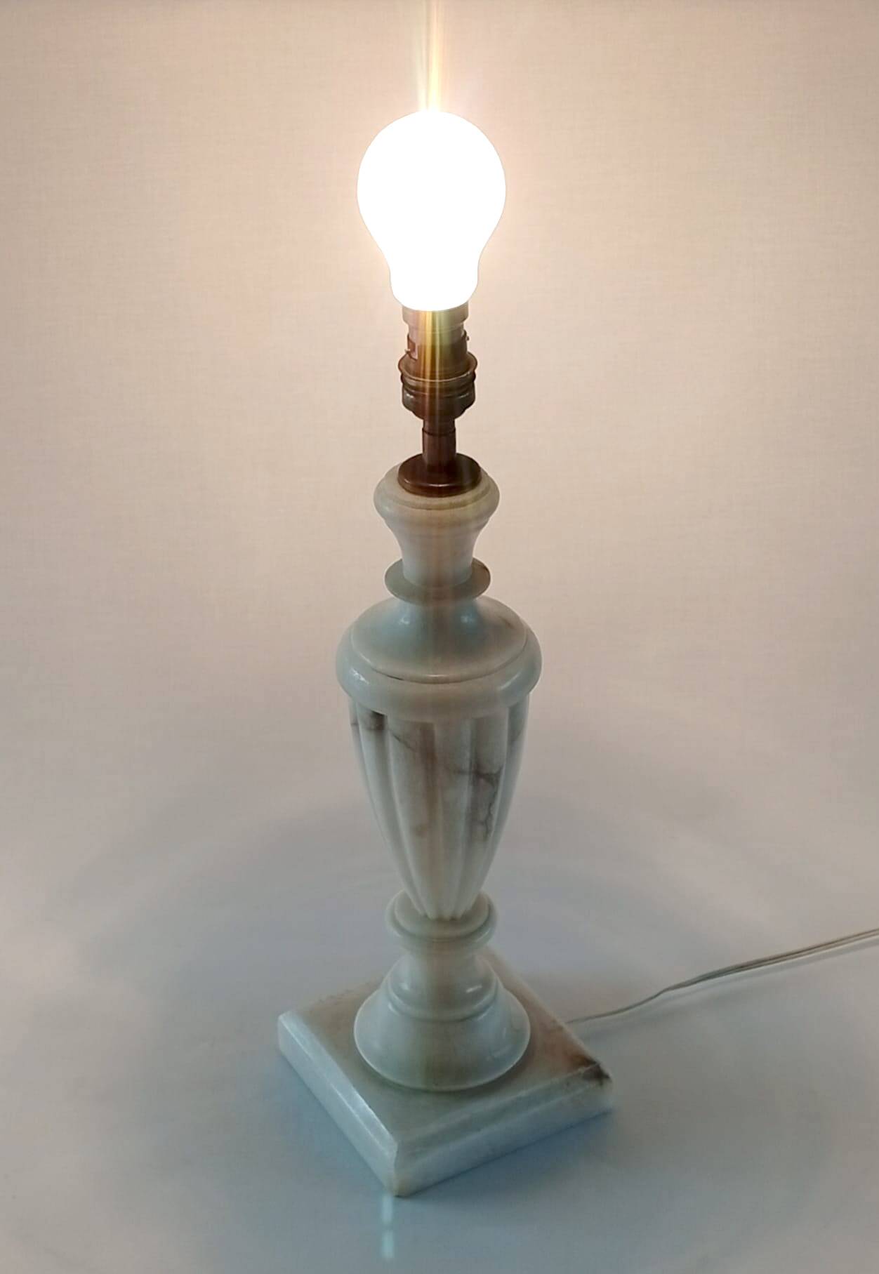 Large marble lamp base