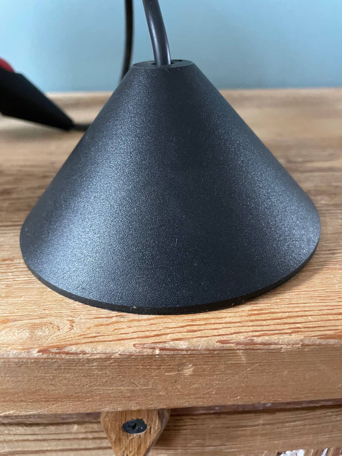 Memphis style yellow pendant light, 1980s