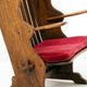 Antique Dutch Arts and Crafts Oak Hall Bench, Early 20th Century