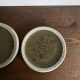 Set of 6 dessert plates by Pierre Digan, La Borme 1970