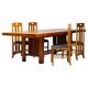 Table Frank Lloyd Wright ‘608 Taliesin’ + four Mackintosh chairs “309 Ingram”