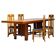 Table Frank Lloyd Wright ‘608 Taliesin’ + four Mackintosh chairs “309 Ingram”