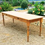 Elegant and refined 230 X 73 solid oak farmhouse table.
