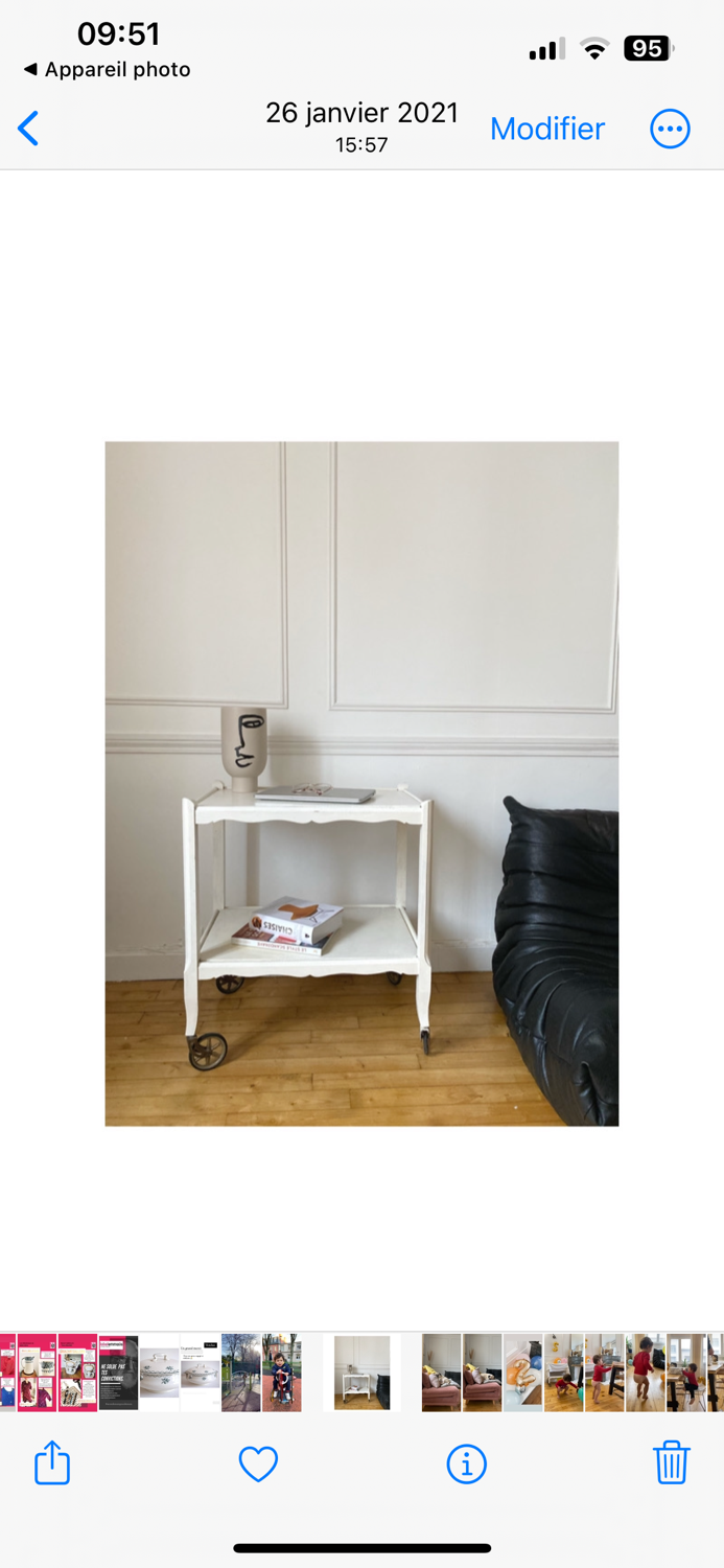 Vintage rolling trolley