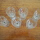 6 verres ballon ancien style bistrot XXème siècle