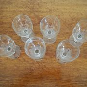 6 old balloon glasses – Bistrot style – XXth century
