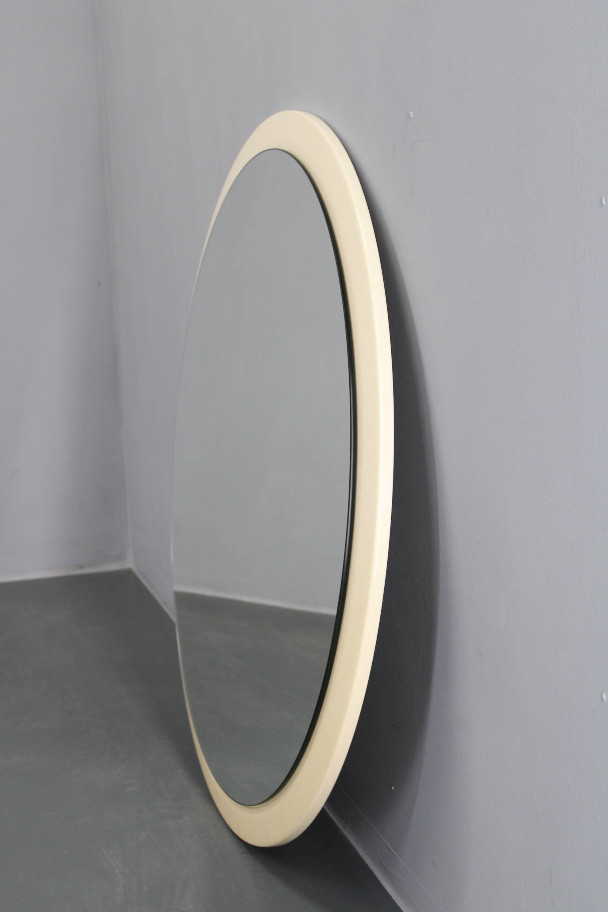 1970s Round Mirror , Italy