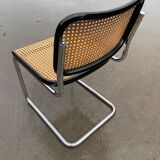 Cesca design chair b32 model in black and chrome