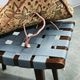 TON Mid-Century Beech Stool with Original Cushion, Czechoslovakia, circa 19