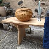Beech farm bench