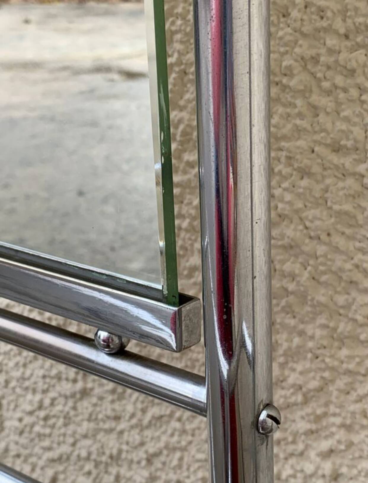 Chrome-plated aluminum entrance locker, 1950s