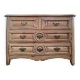 Antique solid wood chest of drawers