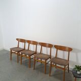 Set of 4 Deense teak Farstrup Møbler Model 210 eetkamerstoelen, dining