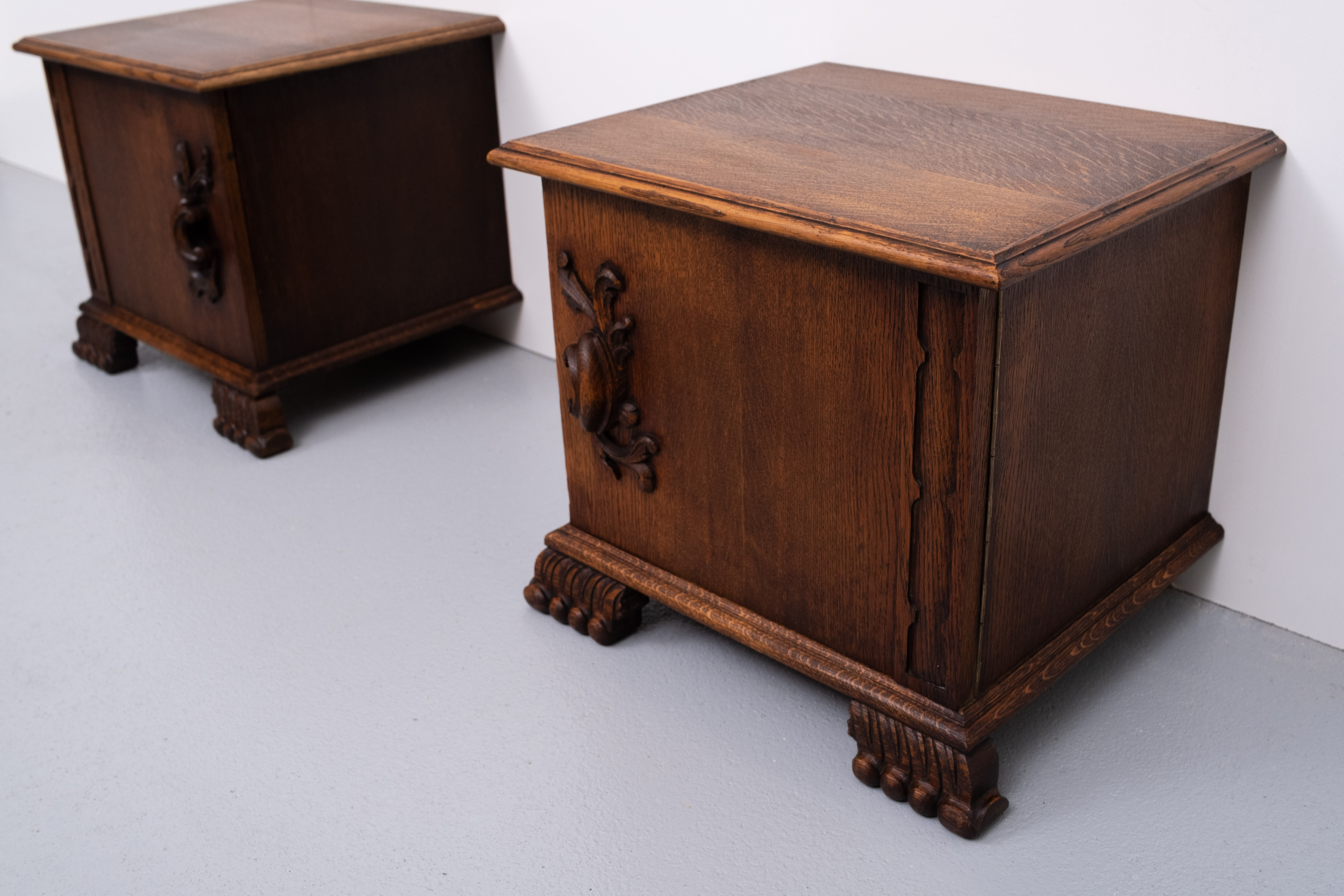Oak Night Stands 1940s Holland