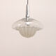 Vintage glass hanging lamp by Peill & Putzler, 1960