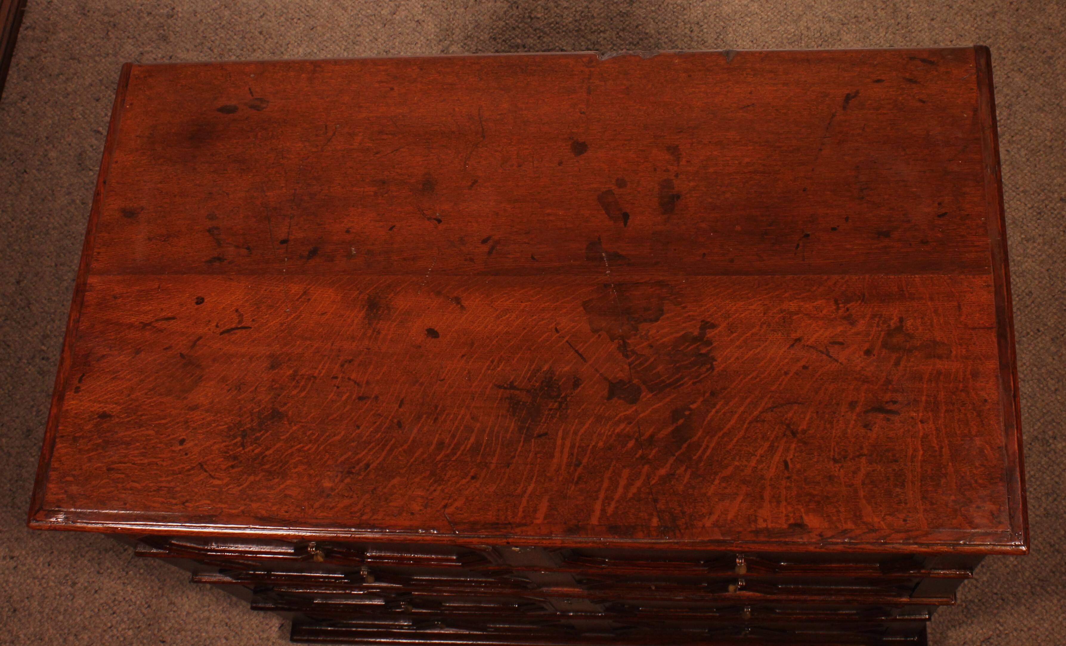 Jacobean Oak Commode 17th Century