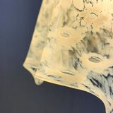 Paolo Venini. Mid-century ceiling lamp 'Fazzoletto', Murano glass, La Murrina, Italy, 1970s.