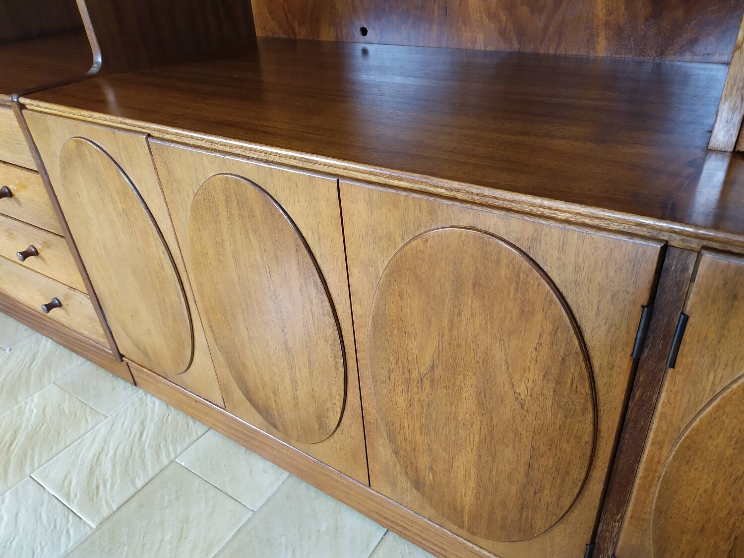 Vintage bookcase jacques hauville