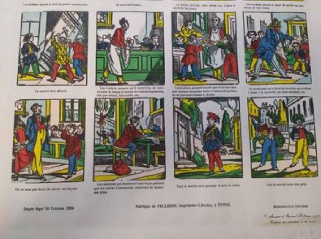 Epinal image reforms of gentlemen schoolchildren