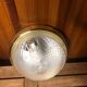 Old molded glass ceiling light + vintage gold contour