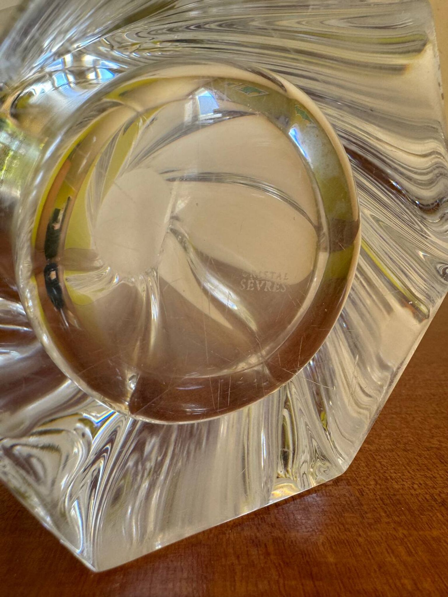 Vase cristal de Sèvres années 60