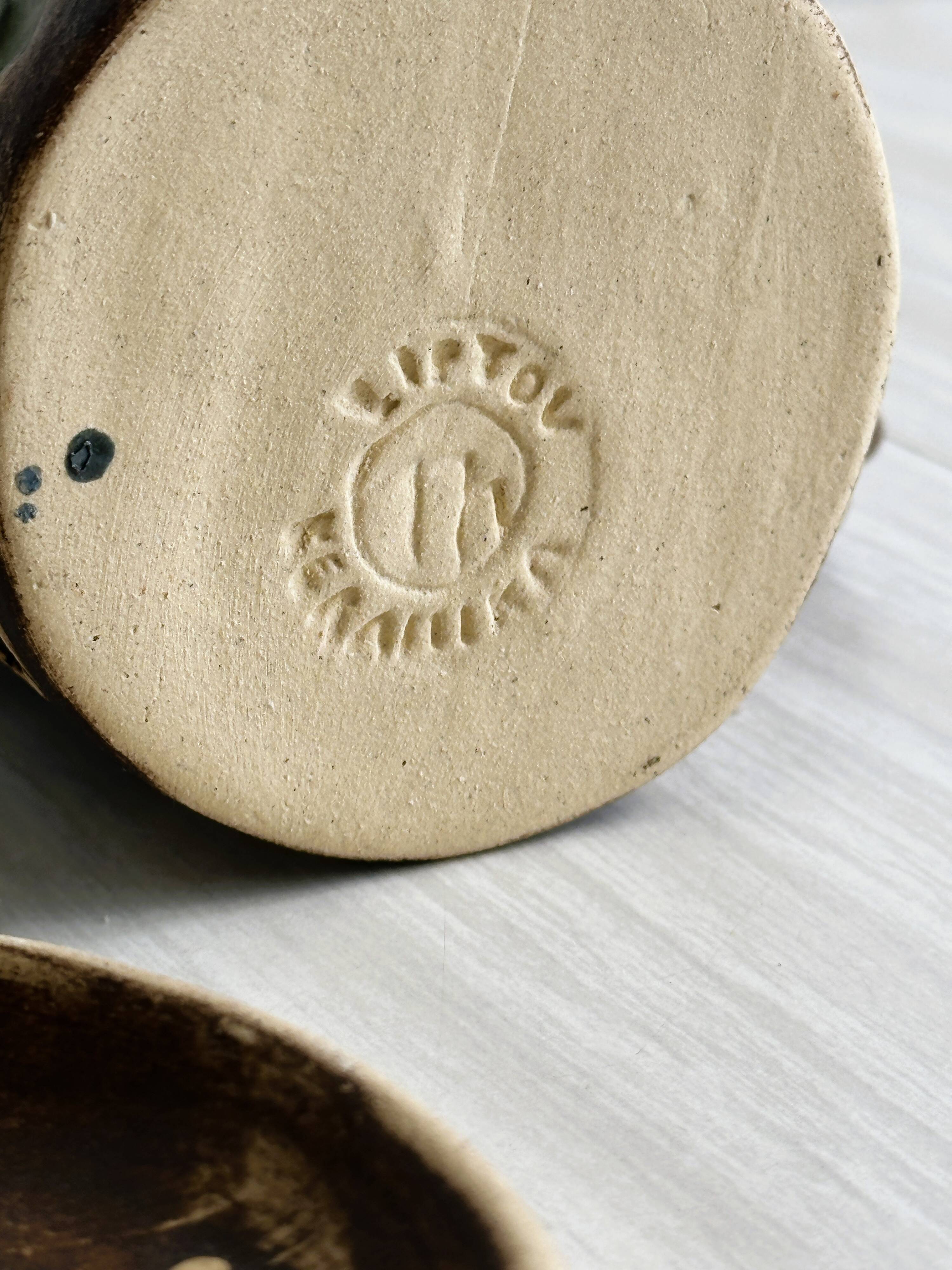 Rustic ceramic coffee mug