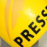 Light sign "Press" double-sided