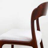 Chaise Baumann Traineau - Entièrement restaurée - Tissu, mousse & sangles : neuf