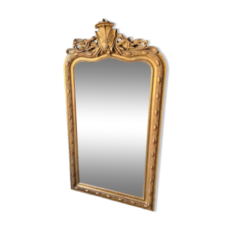 Ancient gilt mirror from the 19th century