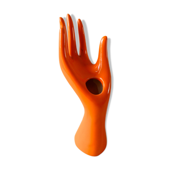 Hand ring sizer, praticality ceramic orange