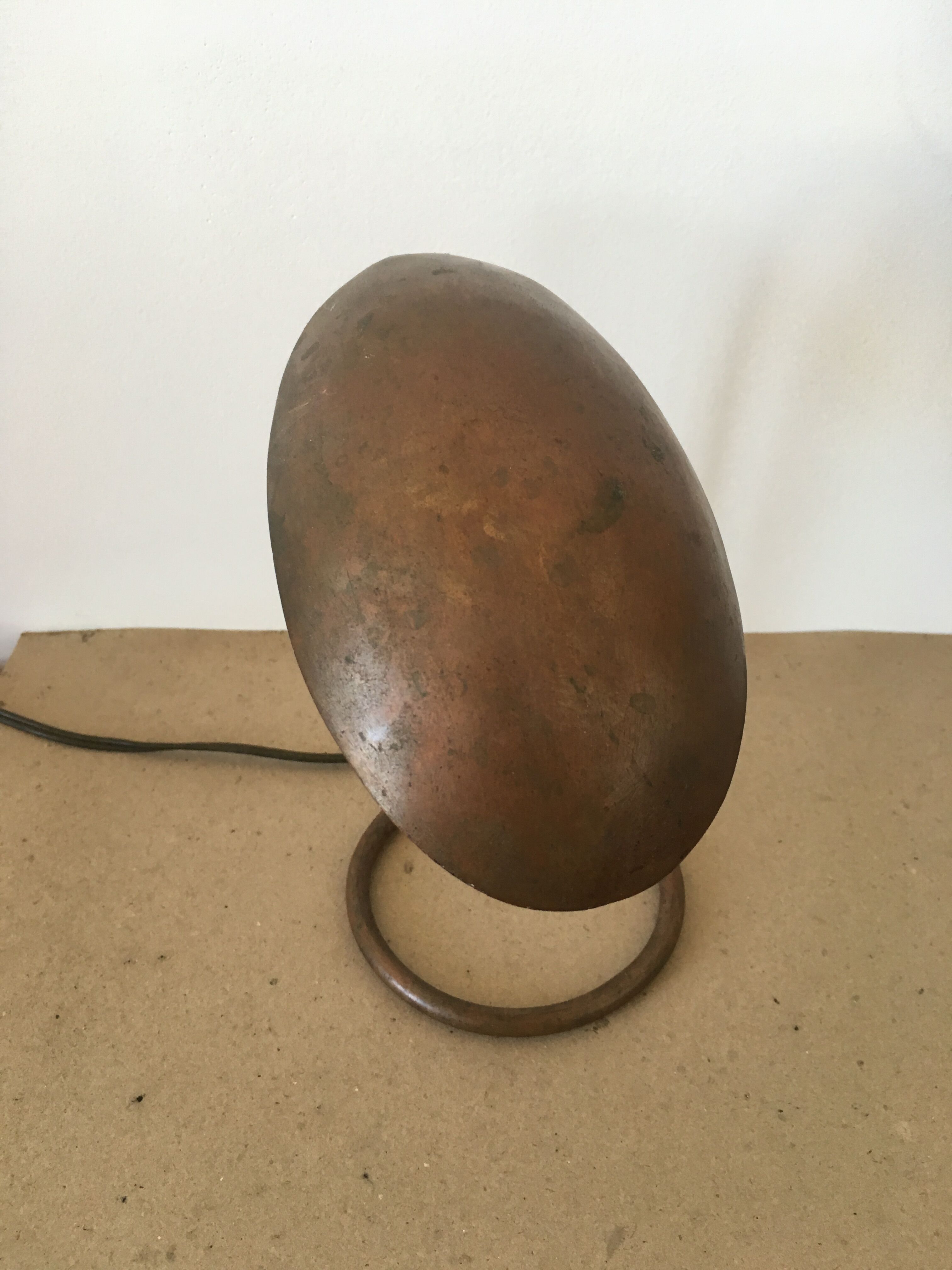 Old copper lamp